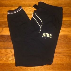 Nike Joggers with Retro Stripe Trim Size Large
